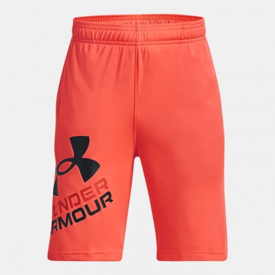 UNDER ARMOUR KIDS PROTOTYPE 2.0 LOGO SHORTS coral APPAREL