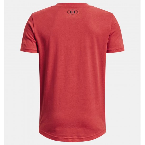 UNDER ARMOUR KIDS SPORTSTYLE LOGO T-SHIRT red APPAREL