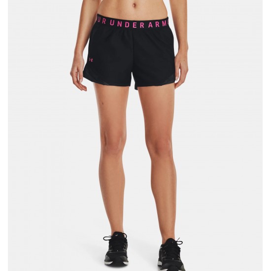 UNDER ARMOUR WOMEN PLAY UP SHORTS 3.0 black-pink APPAREL