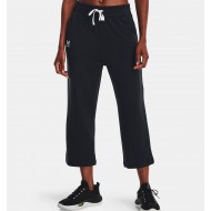 UNDER ARMOUR ΠΑΝΤΕΛΟΝΙ ΦΟΡΜΑΣ ΓΥΝΑΙΚΕΙΟ RIVAL TERRY FLARE CROP PANTS μαύρο