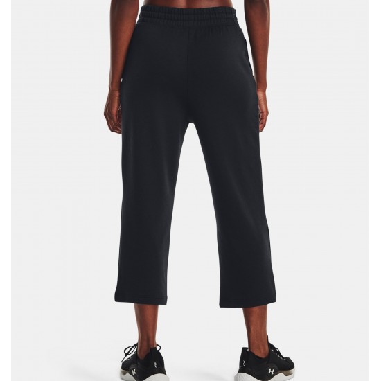 UNDER ARMOUR WOMEN RIVAL TERRY FLARE CROP black APPAREL