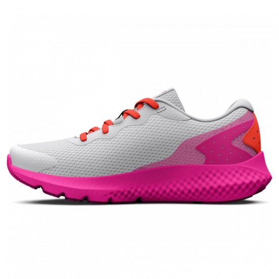 UNDER ARMOUR GGS CHARGED ROGUE 3 grey-fucshia SHOES