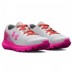 UNDER ARMOUR GGS CHARGED ROGUE 3 grey-fucshia