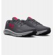 UNDER ARMOUR MEN SHOES CHARGED PURSUIT 3 grey-red SHOES