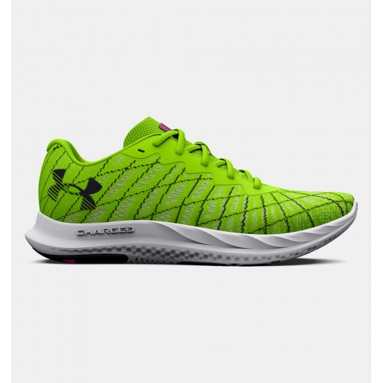 UNDER ARMOUR MEN RUNNING SHOES CHARGED BREEZE 2 lime SHOES