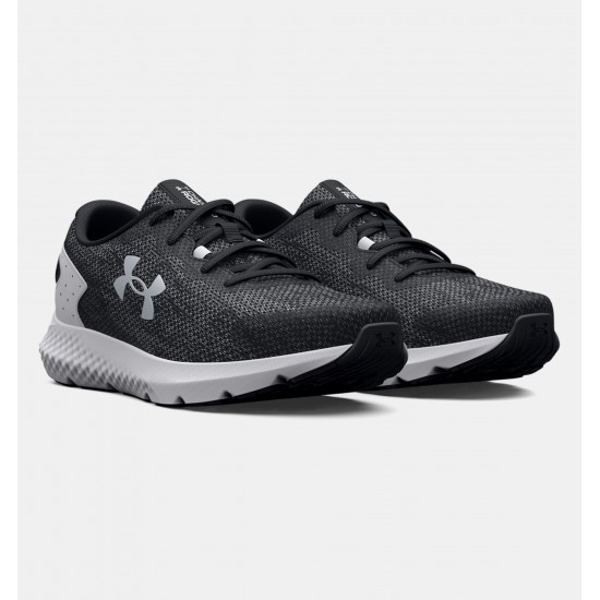 UNDER ARMOUR MEN RUNNING SHOES CHARGED ROGUE 3 KNIT black SHOES