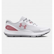 UNDER ARMOUR WOMEN RUNNING SHOES SURGE 3 white-pink