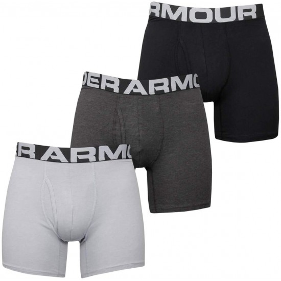 UNDER ARMOUR CHARGED COTTON BOXER 3PACK (multi) APPAREL