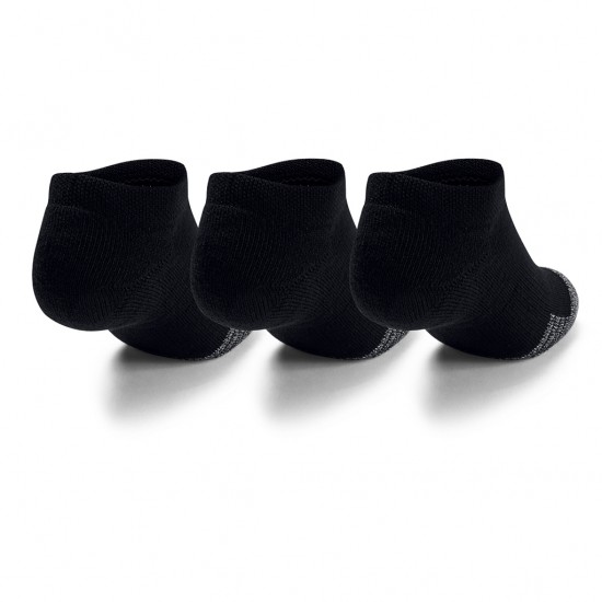 UNDER ARMOUR HEATGEAR  NO-SHOW 3PACK (black) Youth Accessories