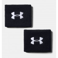 UNDER ARMOUR PERFORMANCE WRIST BANDS 2pack (black)