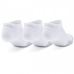 UNDER ARMOUR HEATGEAR  NO-SHOW 3PACK (white) Youth