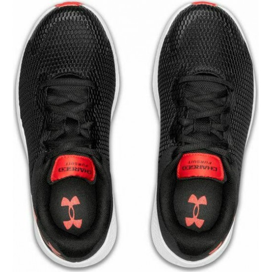 UNDER ARMOUR KIDS RUNNING SHOES GS CHARGED PURSUIT 2 black-red SHOES