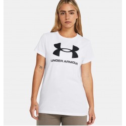 UNDER ARMOUR WOMEN SPORTSTYLE GRAPHIC T-SHIRT 1356305 white