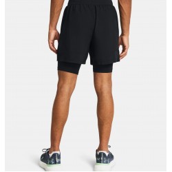 UNDER ARMOUR MEN LAUNCH 2in1 SHORTS 1382640 black