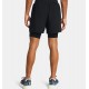 UNDER ARMOUR MEN LAUNCH 2in1 SHORTS 1382640 black APPAREL