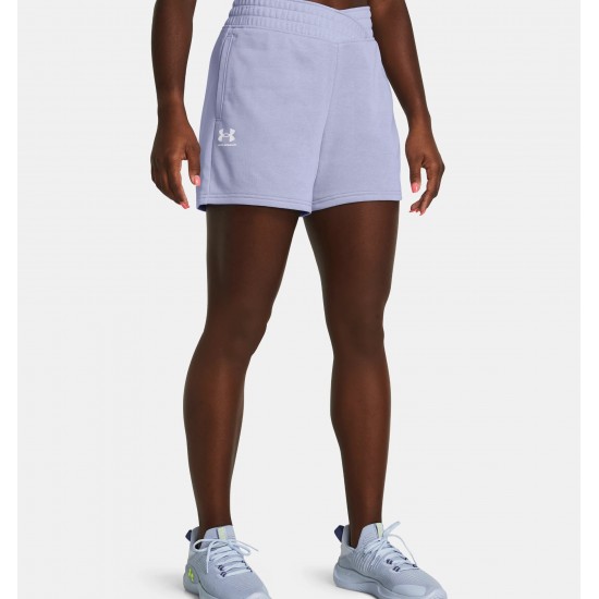 UNDER ARMOUR WOMEN RIVAL TERRY SHORTS 1382742 lilac APPAREL